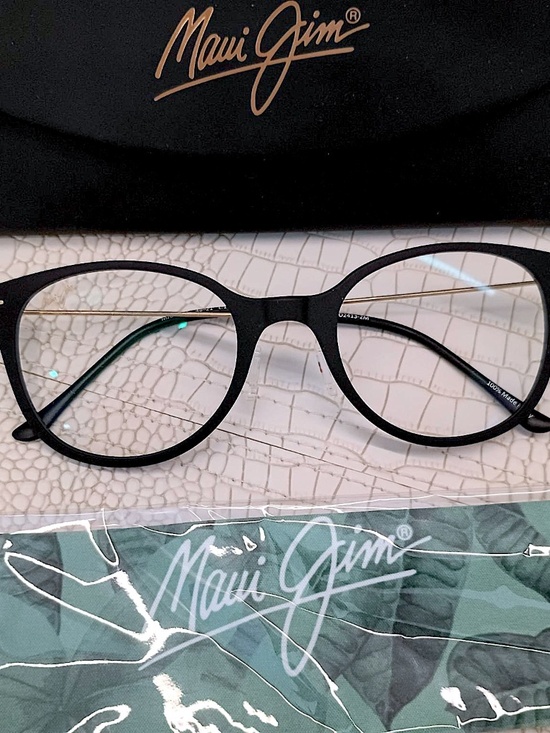 Brand New 100% Authentic Maui Jim C2413 2M Eyeglasses Black 48mm Unisex main image 12